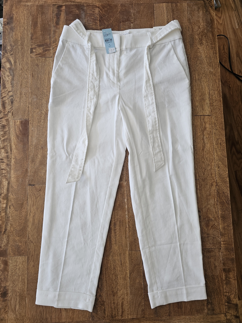 LOFT Devin Slim Tie Waist Pants - 4P